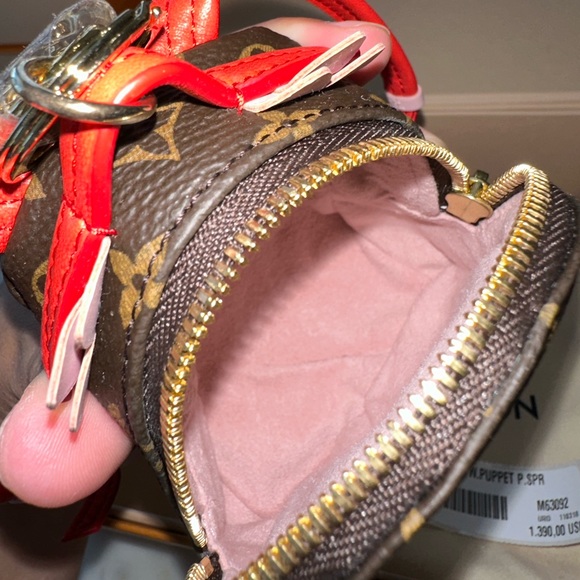 Louis Vuitton Micro Palm Springs Mink Owl Puppet Bag Charm - Picture 6 of 9